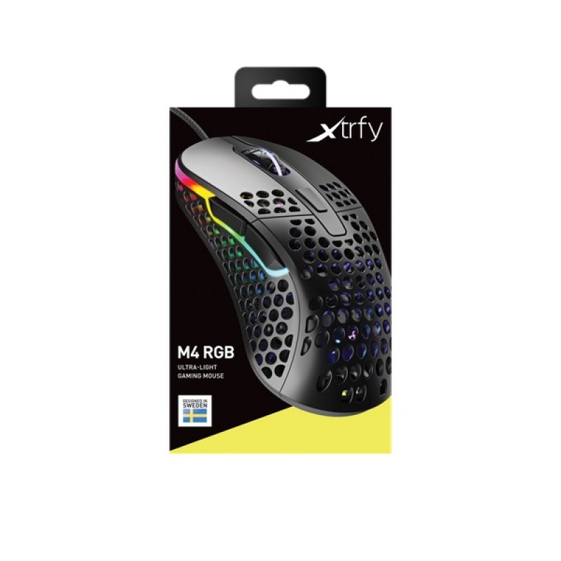 Cherry Xtrfy Миша ігрова M4 RGB USB Black