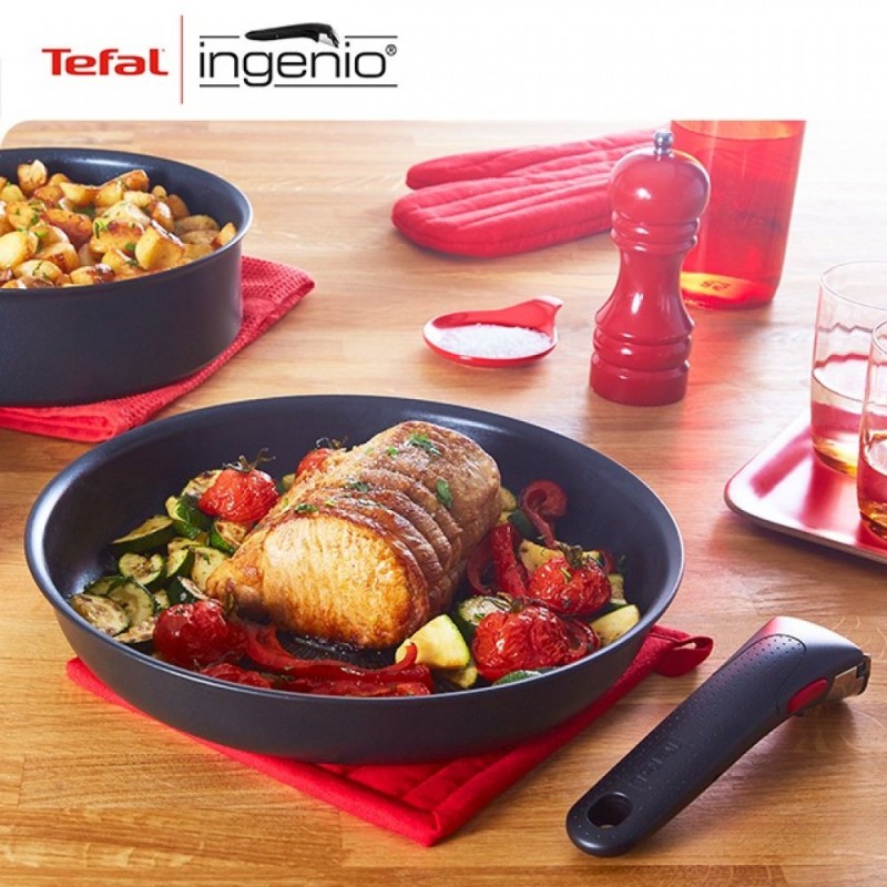 Tefal Набір посуду Ingenio Daily Chef 8 предметів, алюміній, кришка, змінна ручка