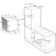 Gorenje Духова шафа електрична, 77л, A, пара, дисплей, макс.темпер.-300, чорний