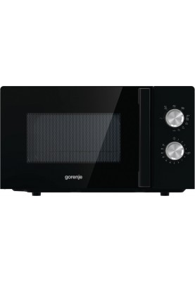 Gorenje Мікрохвільова піч, 20л, хутро. кер., 800Вт, гриль, чорний