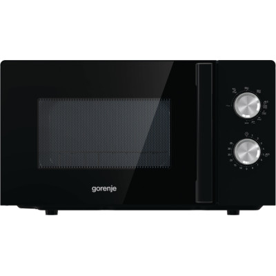 Gorenje Мікрохвільова піч, 20л, хутро. кер., 800Вт, гриль, чорний