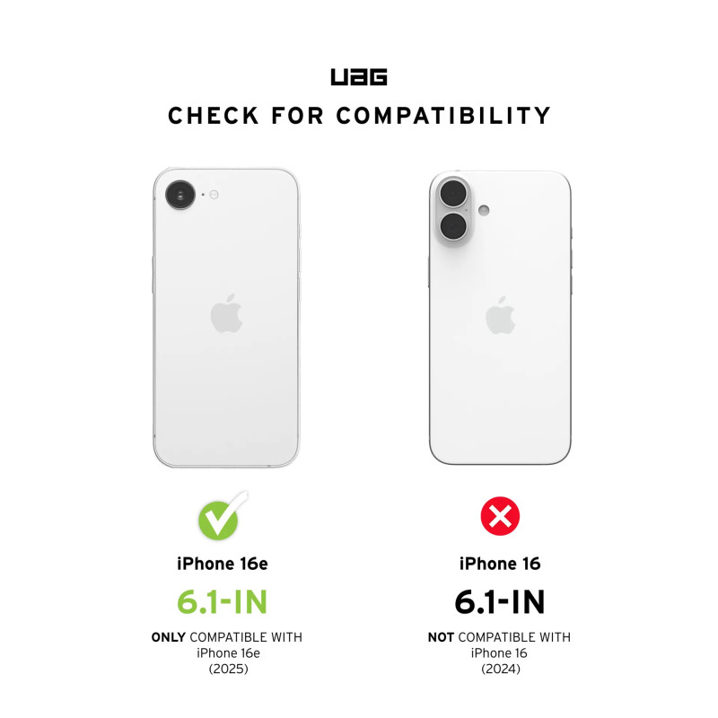 UAG Чохол для iPhone 16E (4th Gen, 2025), Essential Armor MagSafe, Cloud Blue