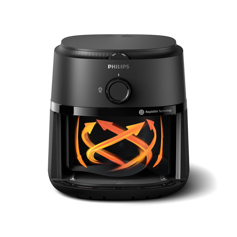 Philips Мультипіч Ovi S, 1500Вт, чаша-3.4л, механічне керув., пластик, чорний