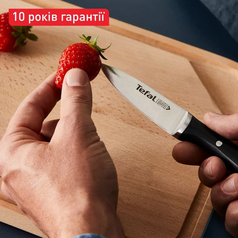 Tefal Набір ножів Ice Force, 2шт, нержавіюча сталь, пластик, чорний