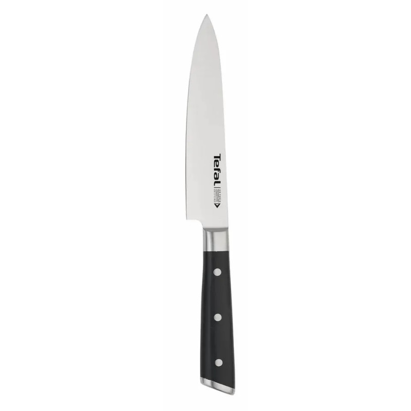 Tefal Набір ножів Ice Force, 2шт, нержавіюча сталь, пластик, чорний