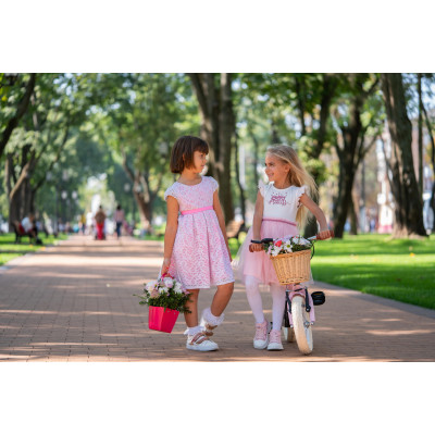 Miqilong Дитячий велосипед RM 12" рожевий