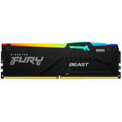 Kingston Пам'ять ПК Kingston DDR5 32GB 6400 FURY Beast RGB EXPO