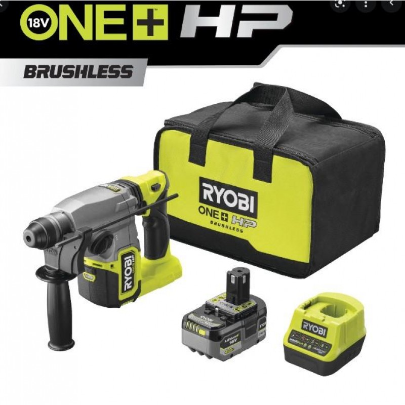 Ryobi Перфоратор RSDS18X-1C40S, SDS+, акумуляторний ONE+ НР