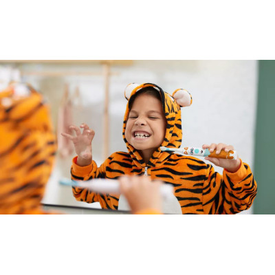 Philips Щітка зубна електр. Sonicare For Kids, для дітей, насадок-1, 2 комплекти наклейок, білий