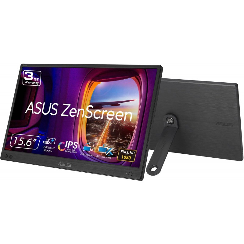 ASUS Монітор портативний 15.6" ZenScreen MB166CR USB-C, IPS, Case