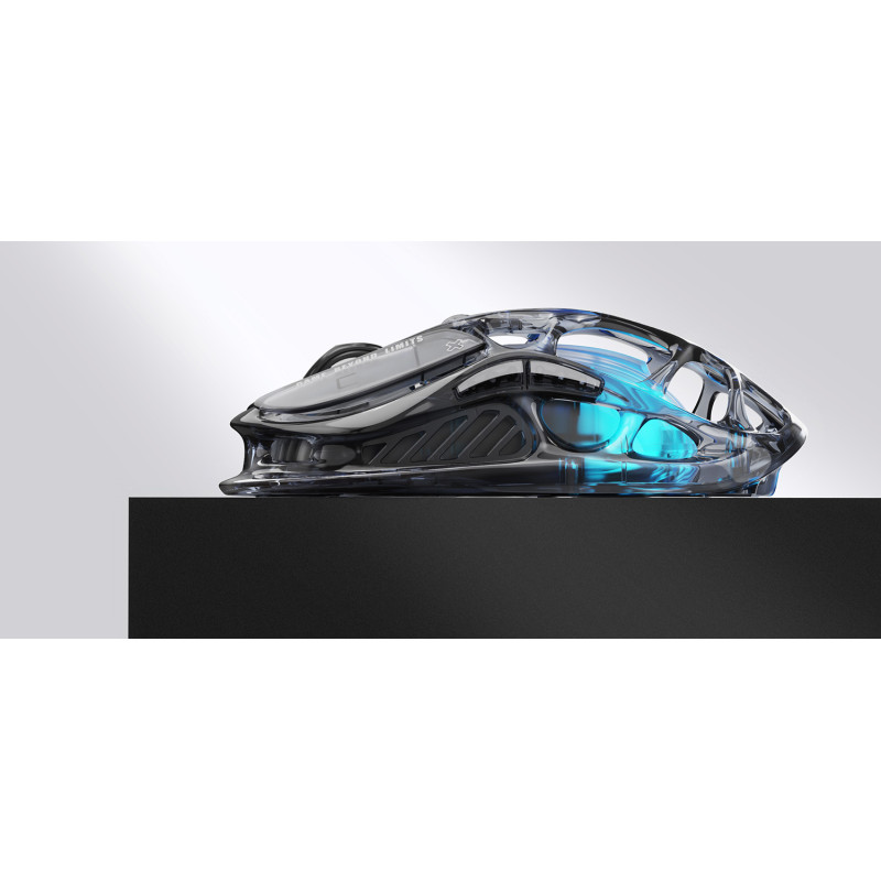 GravaStar Миша Mercury M2, BT/WL/USB-A, RGB, чорно-прозорий