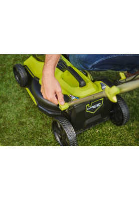 Ryobi Газонокосилка аккумуляторная ONE+ HP RY18LMX33A-150 18В акб 1х5А·год 33см 30л 25-90мм 9.3кг