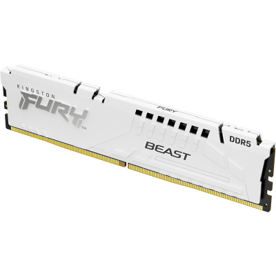 Kingston Пам'ять ПК Kingston DDR5 64GB KIT (32GBx2) 5600 FURY Beast Білий