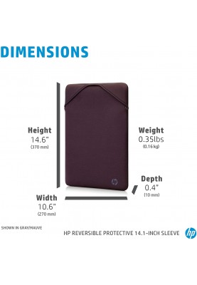 HP Чохол 15 Reversible Protective Grey/Mauve Sleeve