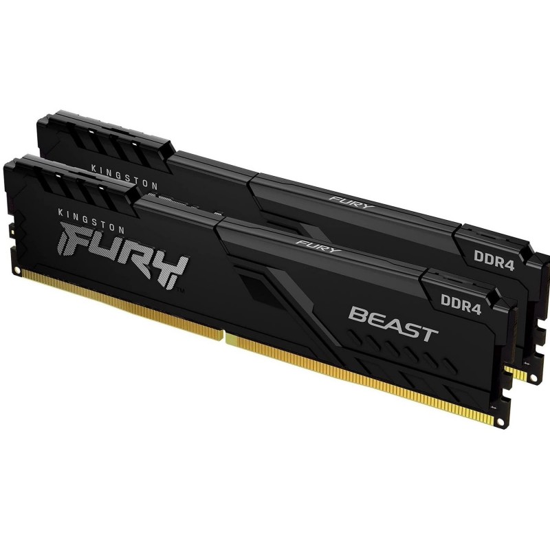 Kingston Пам'ять ПК DDR4 64GB KIT (32GBx2) 3600 Fury Beast Black