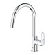 Grohe Змішувач для кухні QuickFix Start Flow, довж.виливу - 215мм, поворотний/витяжний, 1важіль, хром