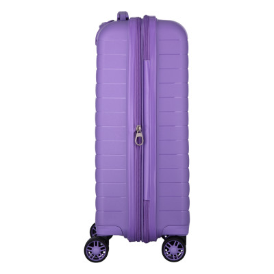2E Валіза, Aero, поліпропілен, мала, 35/44 л, TSA, 4 колеса, EXP, лавандовий