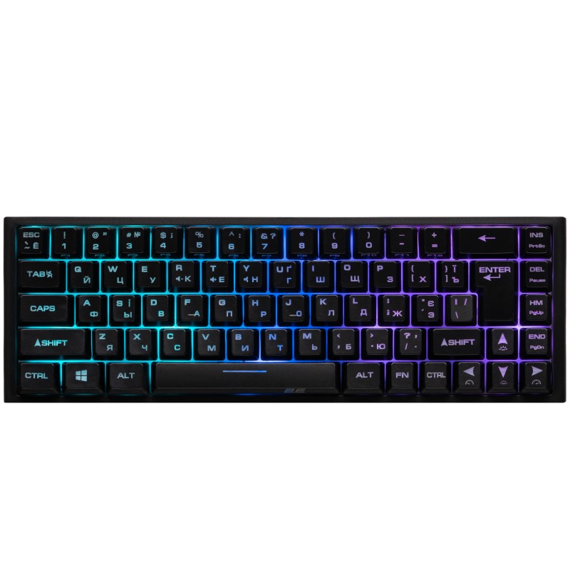 2E Gaming Клавіатура ігрова KG350 RGB 68key USB Black Ukr