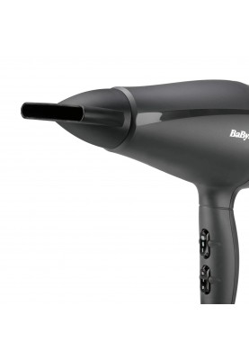 BaByliss Фен Super Light Pro, 2000Вт, 3 режими, HTDC мотор, тонкий концентратор 6 мм, чорний