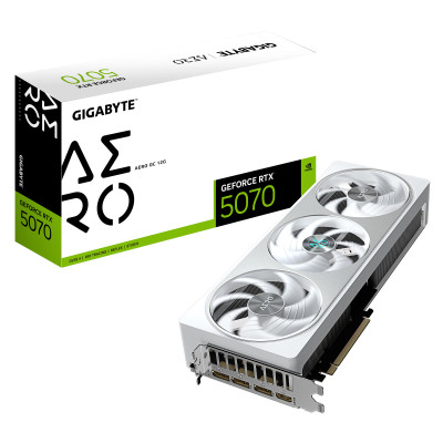 Gigabyte Відеокарта GeForce RTX 5070 12GB GDDR7 AERO OC