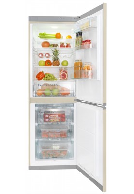 SNAIGE Холодильник з нижн. мороз., 176x62х65, холод.відд.-191л, мороз.відд.-88л, 2дв., A++, ST, бежевий