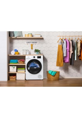 Gorenje Сушильна машина конденсаційна, 8кг, A+++, 60см, дисплей, Wi-Fi, білий