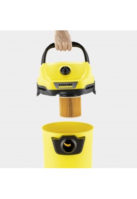 Karcher Пилосос WD 3-18 господарьский, акумуляторний, 17л, 18В, без АКБ и ЗП