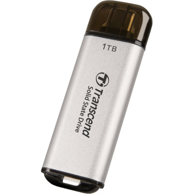 Transcend Портативний SSD 1TB USB 3.1 Gen 2 Type-C ESD300 Silver