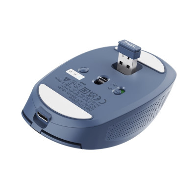 Trust Миша OZZA compact, BT/WL/USB-A, синій