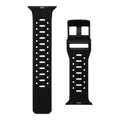 UAG Ремінець для Apple Watch Ultra 49/45/44/42mm Civilian Silicone, Graphite/Black