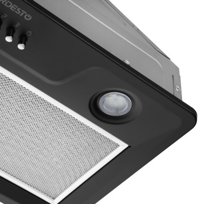 ARDESTO Витяжка вбудована, 52см, 450м3ч, чорний