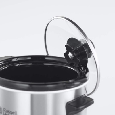 Russell Hobbs Повільноварка Compact Home, 145Вт, чаша-2л, механічне керування, знімна кришка, нерж. сталь, сірий Russell Hobbs Повільноварка Compact Home, 145Вт, чаша-2л, механічне керування, знімна кришка, нерж. сталь, сірий