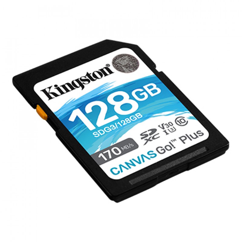 Kingston Карта пам'яті SD 128GB C10 UHS-I U3 R170/W90MB/s
