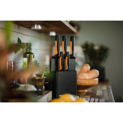 Fiskars Набір ножів Functional Form з пластиковою підставкою, 5 шт
