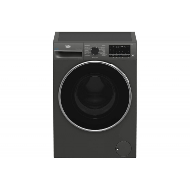 Beko Пральна машина фронтальна, 8кг, 1200, A+++, 56см, дисплей, пар, інвертор, графіт