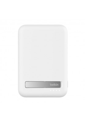 Belkin Акумулятор портативний літій-іонний Power Bank 8000мА·год, 15Вт, MagSafe Qi2, білий