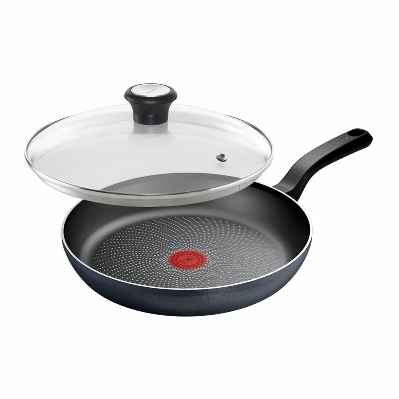 Tefal Сковорода з кришкою So' Light, 28см, алюміній, бакеліт, скло, чорний