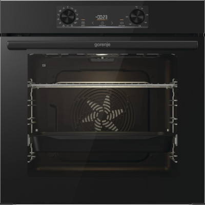 Gorenje Духова шафа Gorenje електрична, 77л, A+, дисплей, IconLed, піроліз, готув. на різн рівнях, чорний