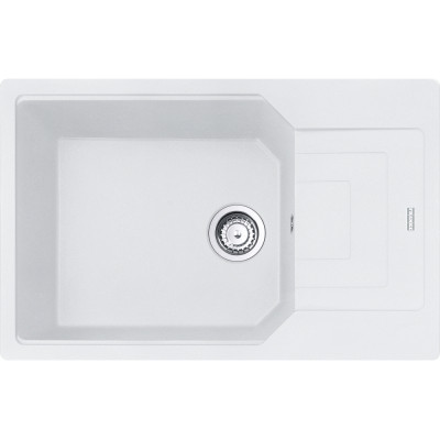 Franke Мийка кухонна Urban, фраграніт, прямокутник, з крилом, 780х500х220мм, чаша - 1, накладна, UBG 611-78 XL, білий