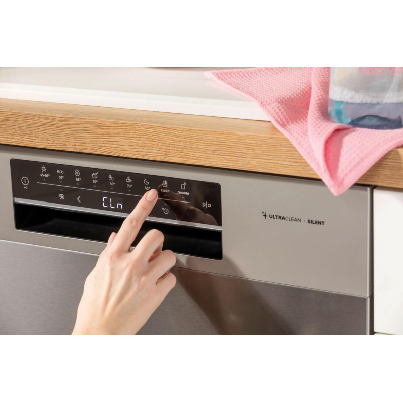 Gorenje Посудомийна машина, 16компл., A++, 60см, дисплей, 3 кошика, AquaStop, сірий