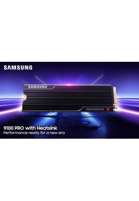 Samsung Накопичувач SSD Samsung M.2 4TB PCIe 5.0 9100PRO+ радіатор