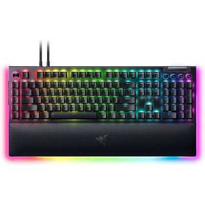 Razer Клавіатура механічна Razer BlackWidow V4 Pro 104key, Yellow Switch, USB-A, EN, RGB, чорний