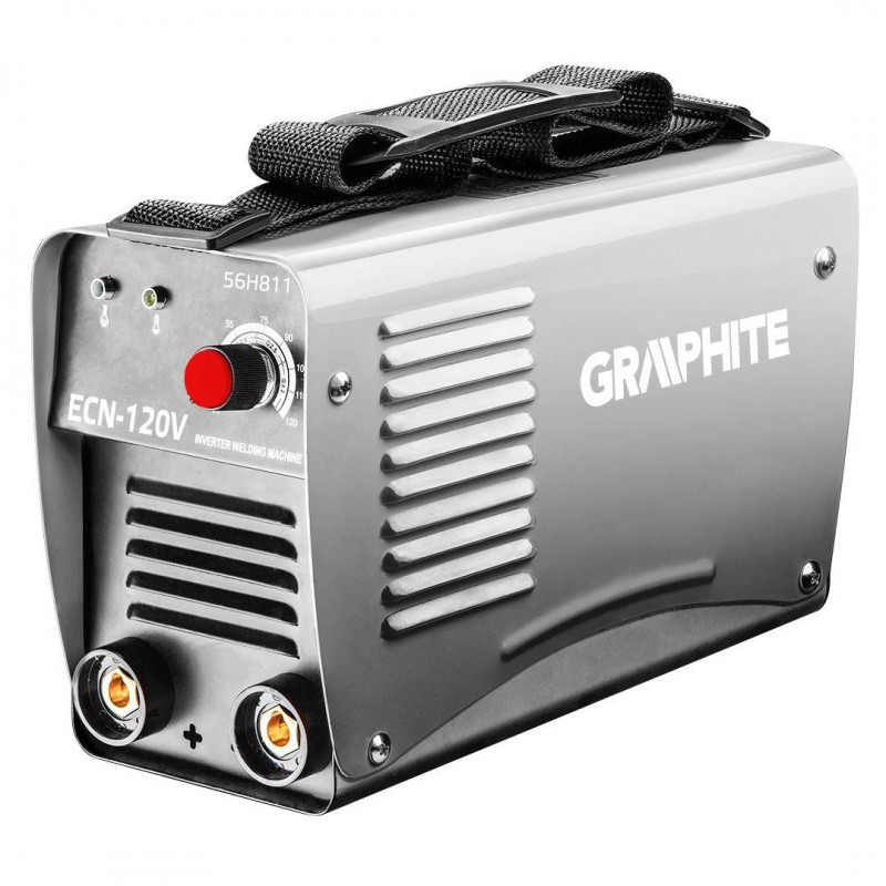 Graphite Зварювальний апарат інверторний 56H811, 120А, 4.9кВт, 220-230В, IGBT, Hot start, 4.7кг