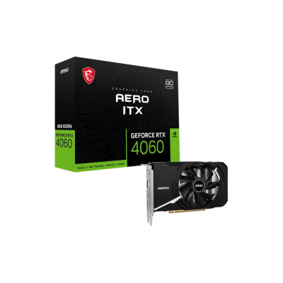 MSI Відеокарта GeForce RTX 4060 8GB GDDR6 AERO ITX OC