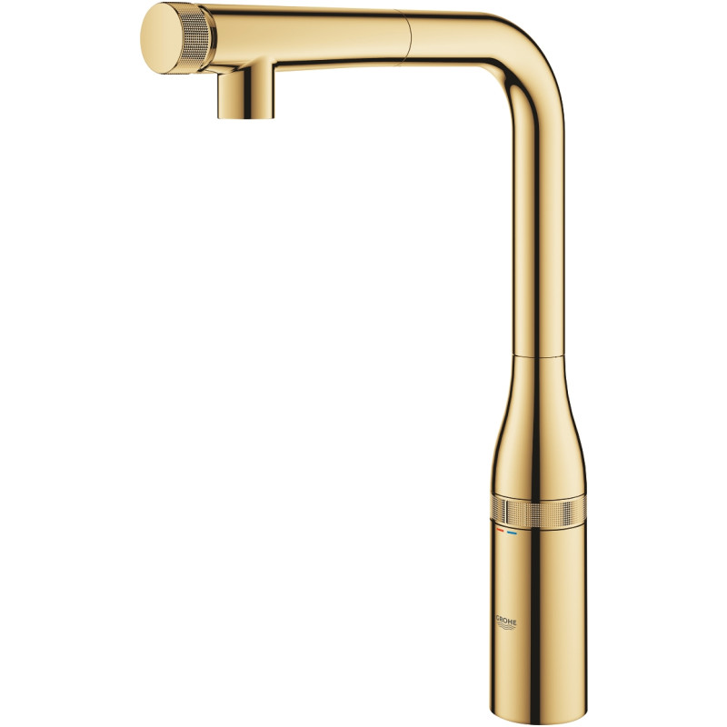Grohe Змішувач для кухні Essence Smart Control, довж.виливу - 199мм, поворотний/витяжний, вентиль/кнопка, прохолодний схід сонця