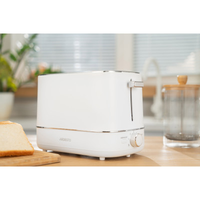 ARDESTO Тостер T-F420B, 800Вт, пластик, 2 слоти, білий ARDESTO Тостер T-F420B, 800Вт, пластик, 2 слоти, білий