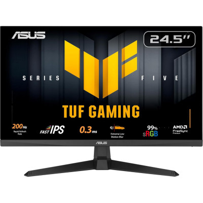 ASUS Монітор Asus 24.5" TUF Gaming VG259Q5A 2xHDMI, DP, MM, IPS, 200Hz, 0.3ms, sRGB 99%, AdaptiveSync