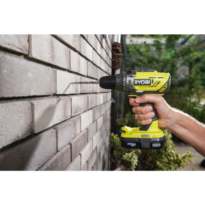 Ryobi Шурупокрут-дриль ударний акумуляторний R18PD3-0 ONE+ 18В 50Нм 500·1800об·хв 1.3кг без АКБ та ЗП Ryobi Шурупокрут-дриль ударний акумуляторний R18PD3-0 ONE+ 18В 50Нм 500·1800об·хв 1.3кг без АКБ та ЗП