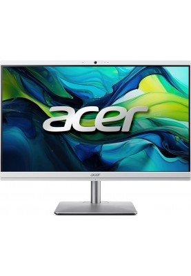 Acer Комп'ютер персональний моноблок Aspire C24-195ES 23.8" FHD Intel U7-155U, 16GB, F512GB, UMA, WiFi, кл+м, 3р, без ОС, сірий