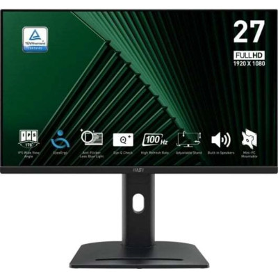 MSI Монітор MSI 27" PRO MP275PG D-Sub, HDMI, MM, IPS, 100Hz, 4ms, sRGB 95%, AdaptiveSync, Pivot MSI Монітор MSI 27" PRO MP275PG D-Sub, HDMI, MM, IPS, 100Hz, 4ms, sRGB 95%, AdaptiveSync, Pivot